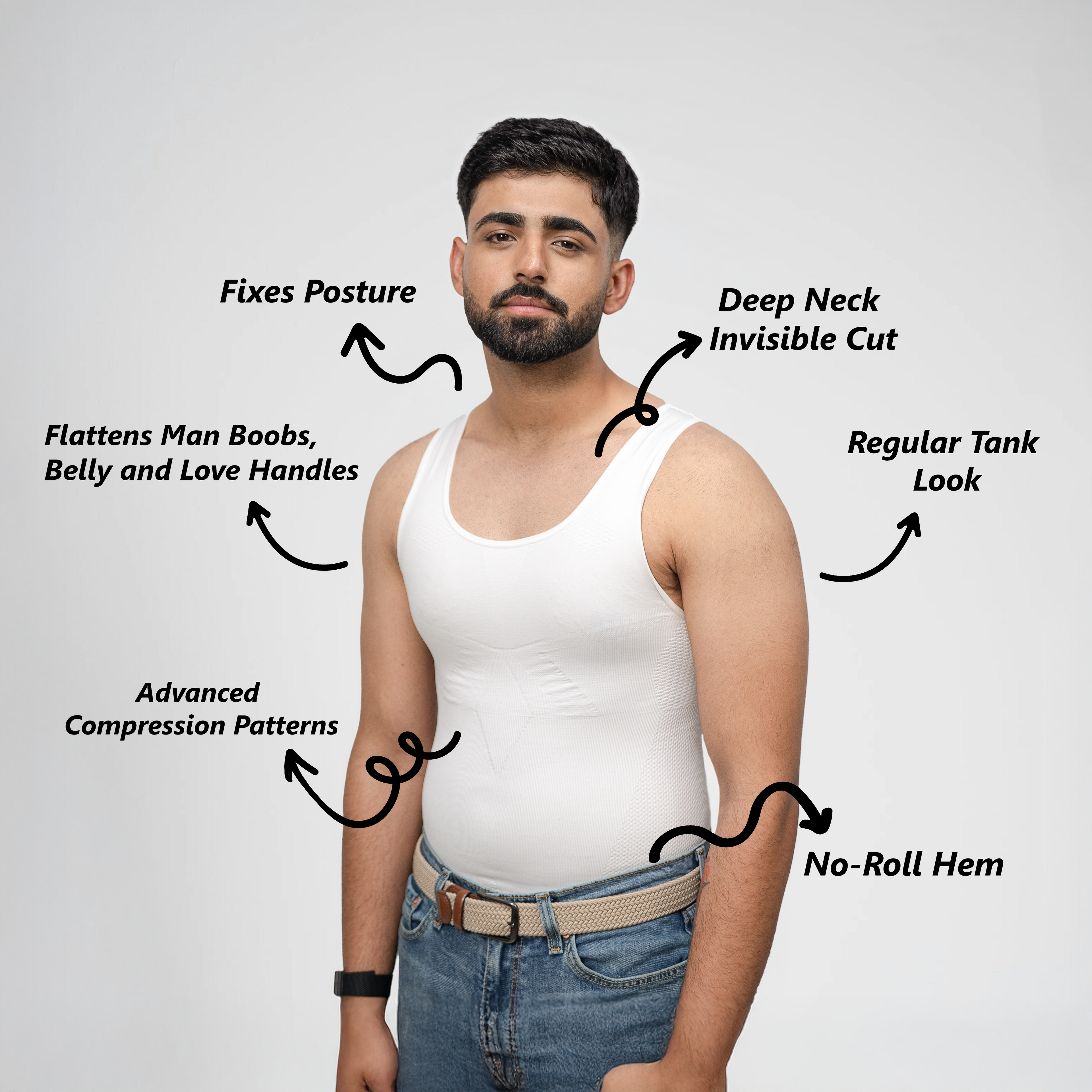 Confidex Compression Tank Top — Look Jacked &amp; Confident - Instantly